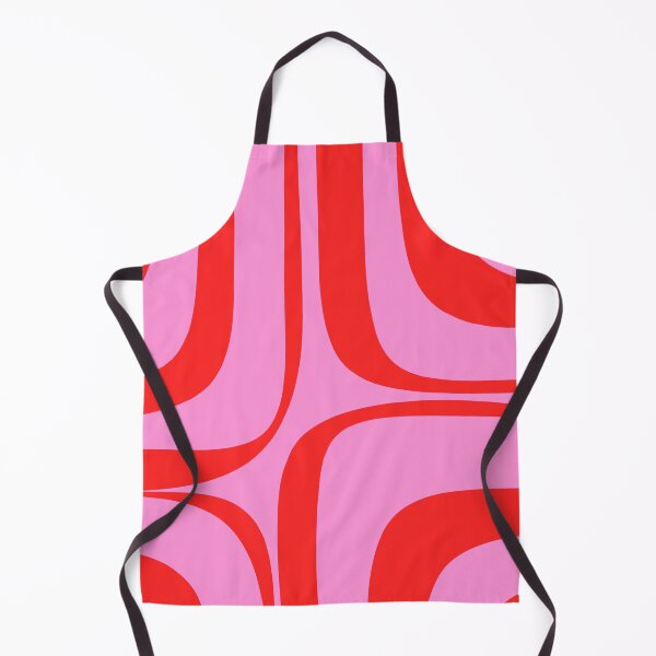 Item preview, Retro Groove Abstract Pattern in Preppy Pink and Red designed and sold by kierkegaard.