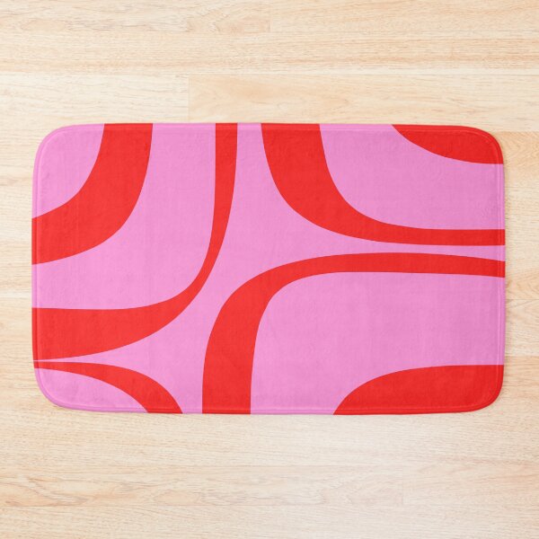 Item preview, Retro Groove Abstract Pattern in Preppy Pink and Red designed and sold by kierkegaard.
