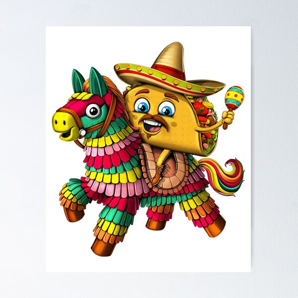 Item preview, Mexican Taco Riding Pinata designed and sold by underheaven.