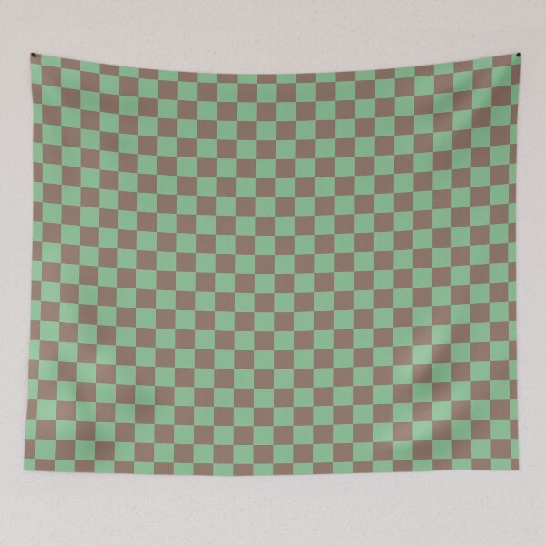 Item preview, Mint Cocoa Spring Checkered Pattern designed and sold by BubbleGalaxy.
