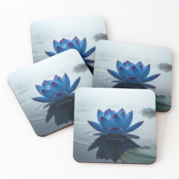 Item preview, Serene blue water lotus designed and sold by melissabeta.