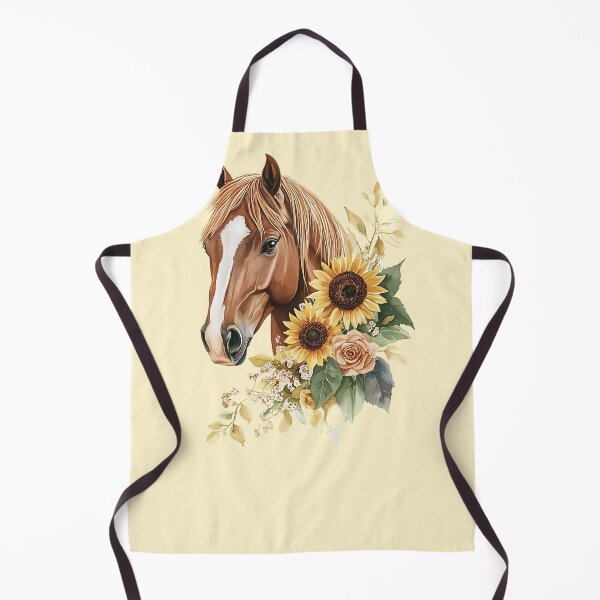 Item preview, Chic Serenity: Brown Horse Meets Boho Blooms designed and sold by No1Equestrian.
