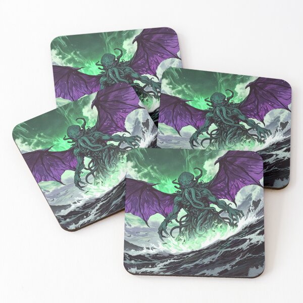 Item preview, Cthulhu the evil all seeing Eldritch Lovecraftian God Anime Manga style art designed and sold by Vintage Designs +.