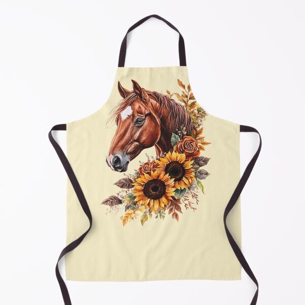 Item preview, Charming: Horse and Sunflowers in Dreamy Hues designed and sold by No1Equestrian.