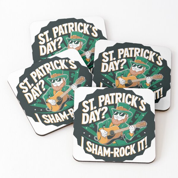 Item preview, Funny St. Patrick’s Day "I Sham-Rock It!" Leprechaun Music Design designed and sold by NSB-Design.