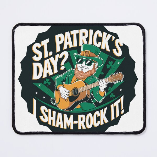 Item preview, Funny St. Patrick’s Day "I Sham-Rock It!" Leprechaun Music Design designed and sold by NSB-Design.