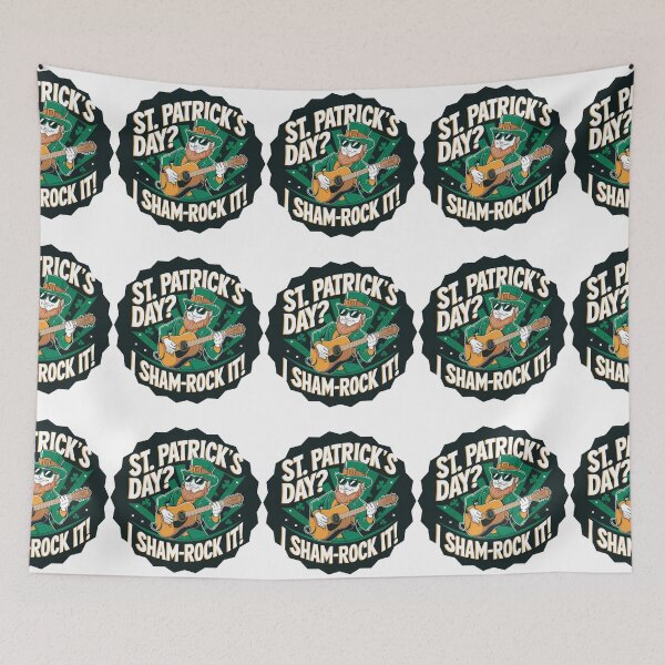 Item preview, Funny St. Patrick’s Day "I Sham-Rock It!" Leprechaun Music Design designed and sold by NSB-Design.