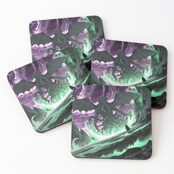 Item preview, Cthulhu the evil all seeing Eldritch Lovecraftian God Anime Manga style art designed and sold by Vintage Designs +.