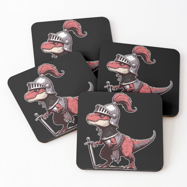 Item preview, Tyrannosaurus Dinosaur Knight Medieval designed and sold by TomFrontierArt.