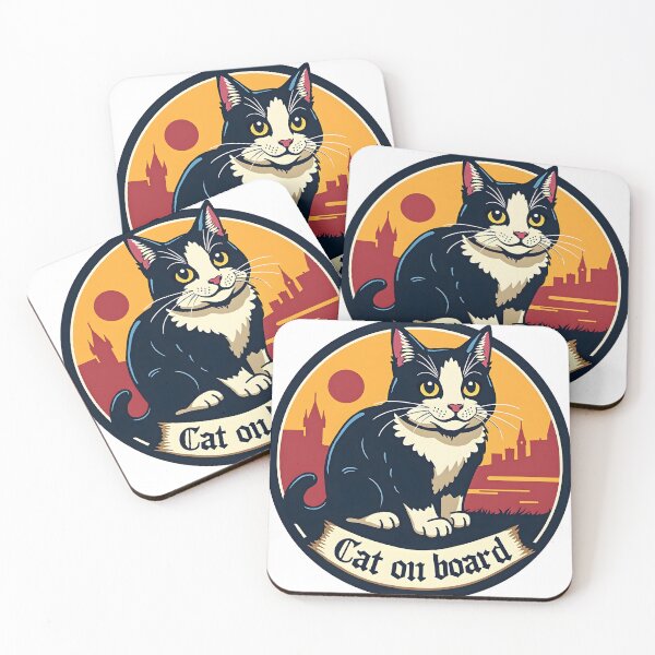 Item preview, Sticker "Cat on board" designed and sold by barbastyle.