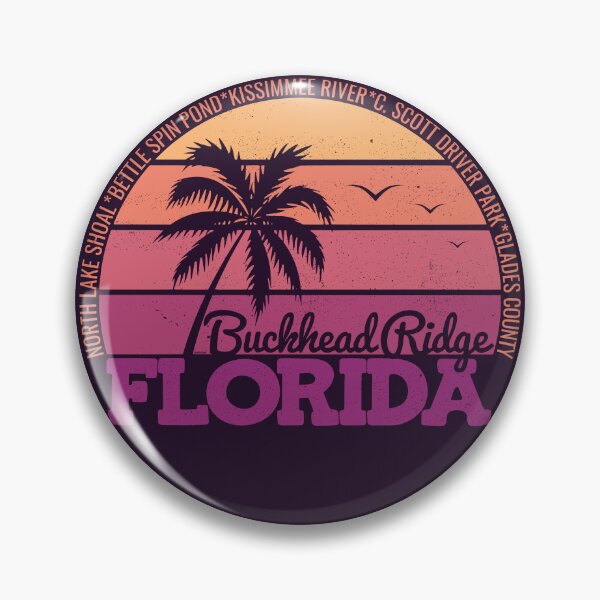 Item preview, Buckhead Ridge Florida Sunset Retro Vintage Local Pride Logo designed and sold by CRHPOD20.