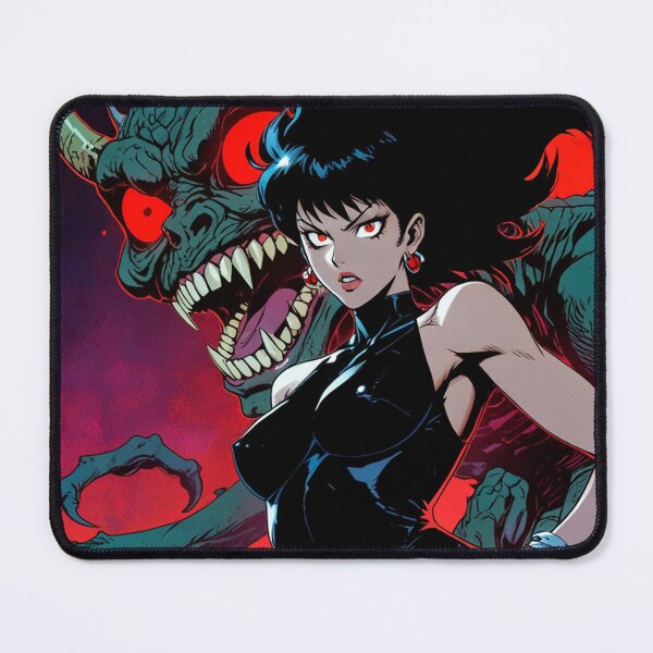 Item preview, The Demon Huntress Vintage Anime Manga style comic illustration art cool retro designed and sold by Vintage Designs +.