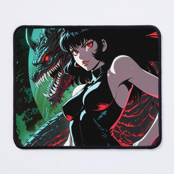 Item preview, The Demon Huntress Vintage Anime Manga style comic illustration art cool retro designed and sold by Vintage Designs +.