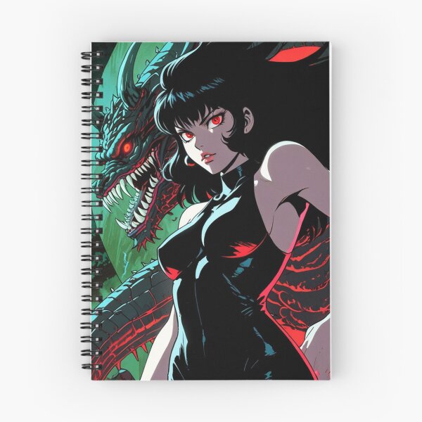 Item preview, The Demon Huntress Vintage Anime Manga style comic illustration art cool retro designed and sold by Vintage Designs +.