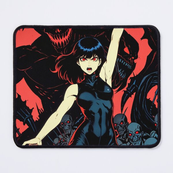 Item preview, The Demon Huntress Vintage Anime Manga style comic illustration art cool retro designed and sold by Vintage Designs +.