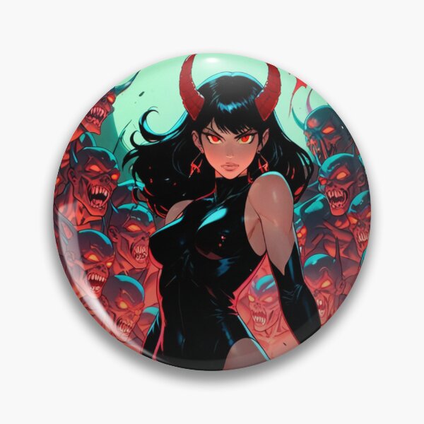 Item preview,  The Demon Huntress Vintage Anime Manga style comic illustration art cool retro designed and sold by Vintage Designs +.