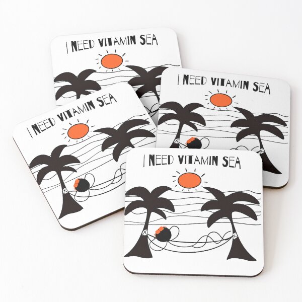 Item preview, I need vitamin sea now doodle on the beach designed and sold by French Papyrus Studio.