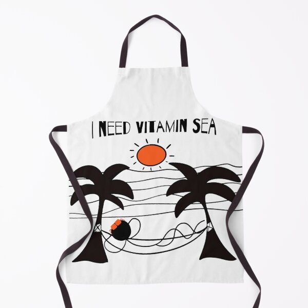 Item preview, I need vitamin sea now doodle on the beach designed and sold by French Papyrus Studio.