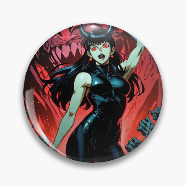 Item preview, The Demon Huntress Vintage Anime Manga style comic illustration art cool retro designed and sold by Vintage Designs +.