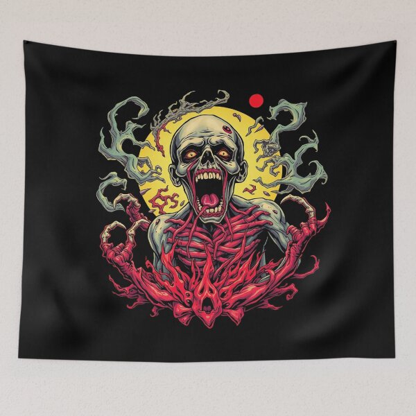 Item preview, Undead horror Tattoo Zombie Graphic design illustration designed and sold by Vintage Designs +.