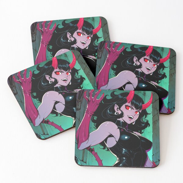 Item preview, The Demon Huntress Vintage Anime Manga style comic illustration art cool retro designed and sold by Vintage Designs +.