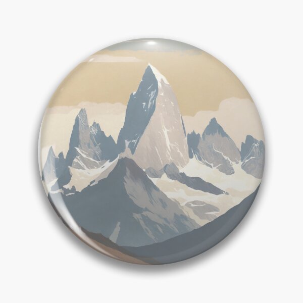 Item preview, Vintage travel poster - Majestic Mount Fitz Roy, Patagonia - Argentina Retro Minimal Design designed and sold by pod24.