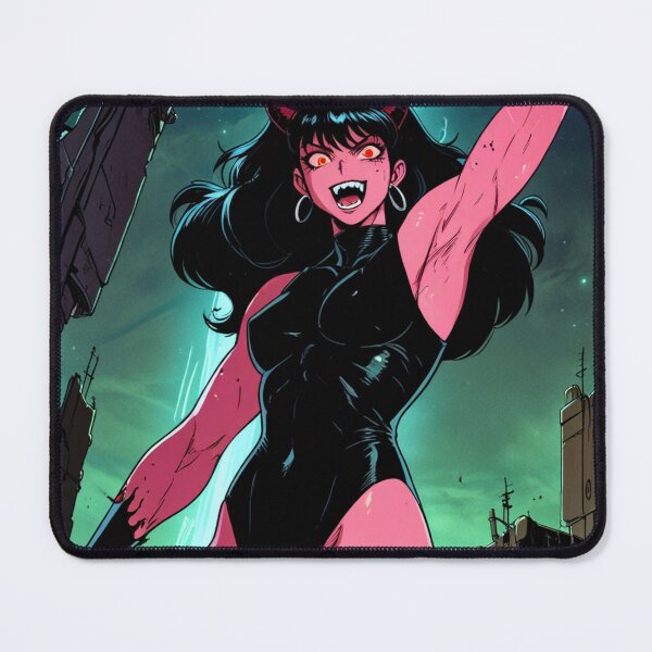 Item preview, The Demon Huntress Vintage Anime Manga style comic illustration art cool retro designed and sold by Vintage Designs +.