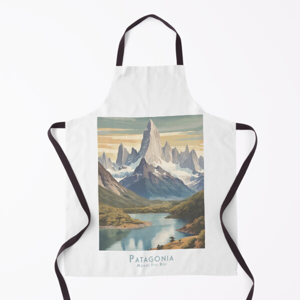 Item preview, Vintage Patagonia Argentina travel poster - Minimalist Mount Fitz Roy retro design designed and sold by pod24.