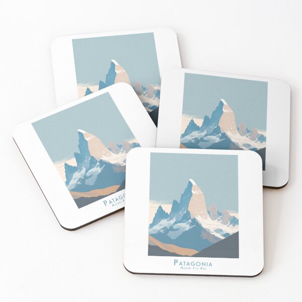 Item preview, Vintage Patagonia Argentina Chile - Minimalist Retro Travel Poster of Mount Fitz Roy designed and sold by pod24.