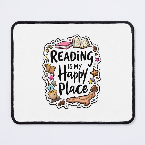 Item preview, Gift for BookTokers | Reading Is My Happy Place sticker | Reader Merch designed and sold by Thread-Verse.