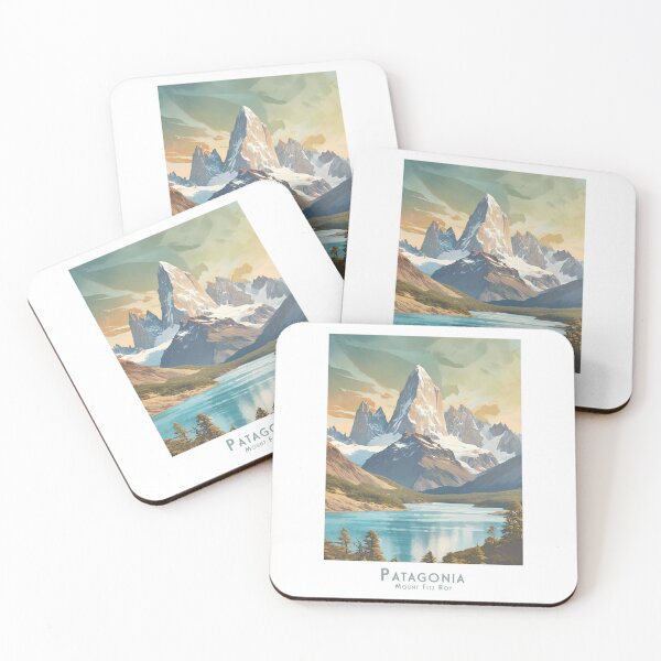 Item preview, Vintage Patagonia Argentina – Minimalist retro travel poster of Mount Fitz Roy designed and sold by pod24.