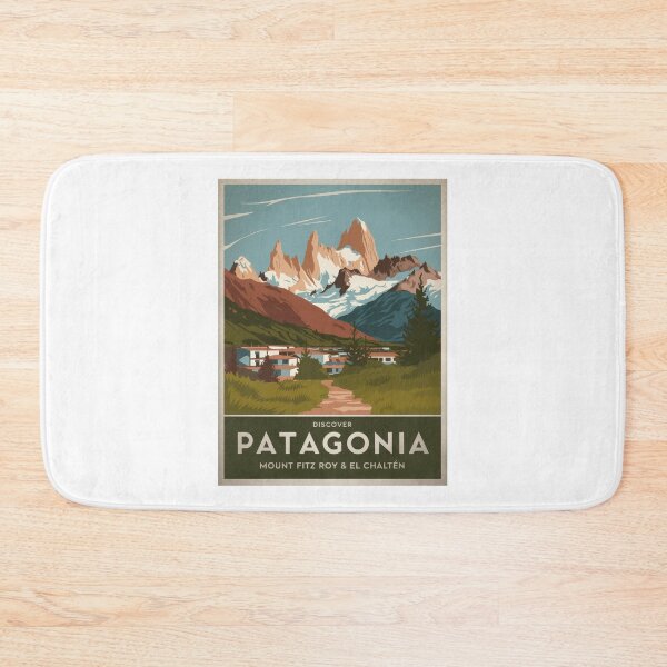 Item preview, Vintage travel poster Patagonia Argentina - Retro Minimal Design with Mount Fitz Roy & El Chaltén designed and sold by pod24.
