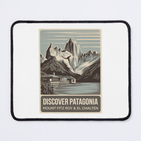Item preview, Argentina Vintage Travel Poster Patagonia - Retro Minimal Design with Mount Fitz Roy & El Chaltén designed and sold by pod24.