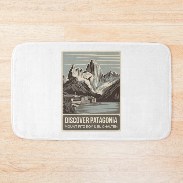 Item preview, Argentina Vintage Travel Poster Patagonia - Retro Minimal Design with Mount Fitz Roy & El Chaltén designed and sold by pod24.