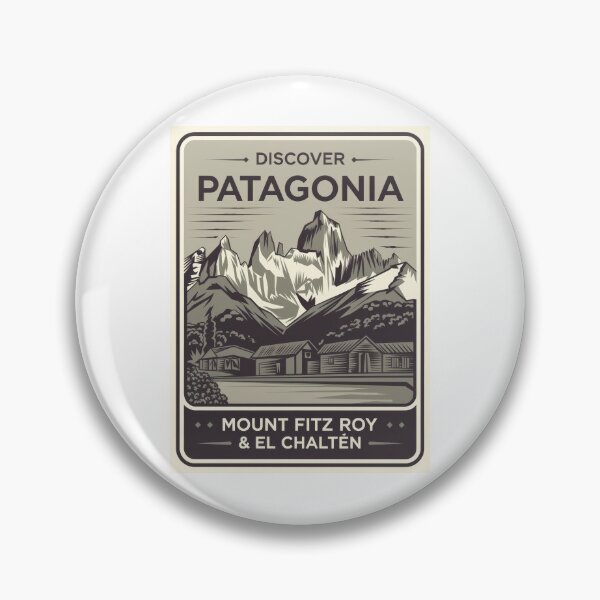 Item preview, Vintage travel poster Patagonia - Retro Minimal Design with Mount Fitz Roy & El Chaltén - Argentina designed and sold by pod24.