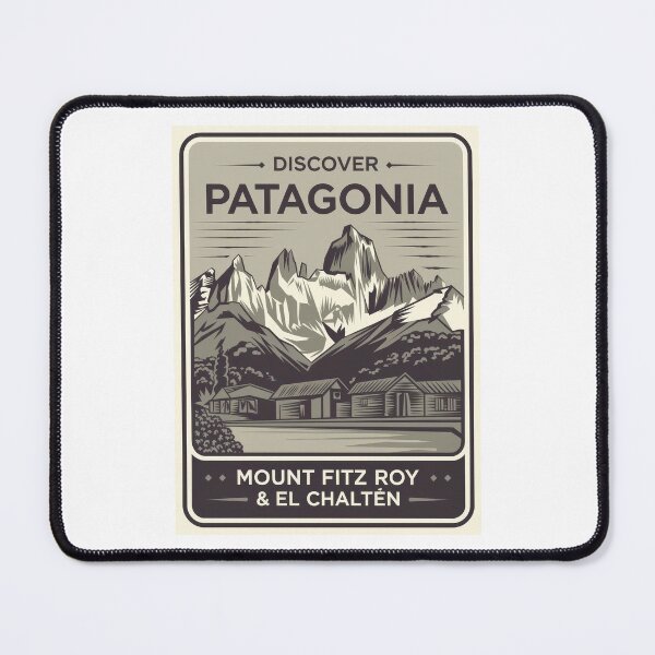 Item preview, Vintage travel poster Patagonia - Retro Minimal Design with Mount Fitz Roy & El Chaltén - Argentina designed and sold by pod24.