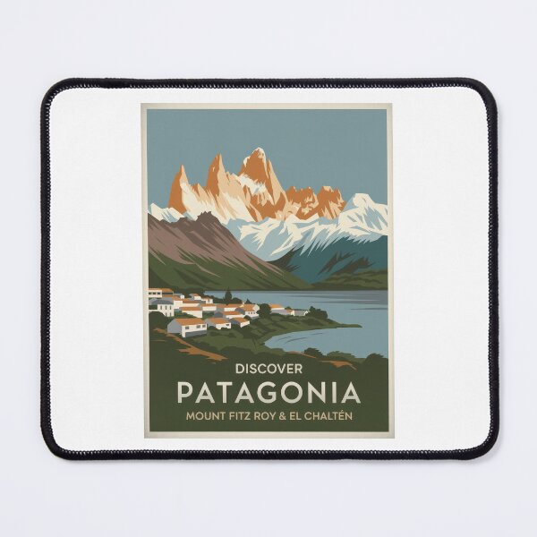Item preview, Vintage travel poster Patagonia Argentina - Retro Minimal Design with Mount Fitz Roy & El Chaltén designed and sold by pod24.