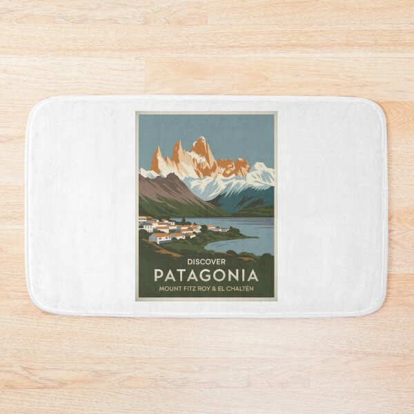 Item preview, Vintage travel poster Patagonia Argentina - Retro Minimal Design with Mount Fitz Roy & El Chaltén designed and sold by pod24.