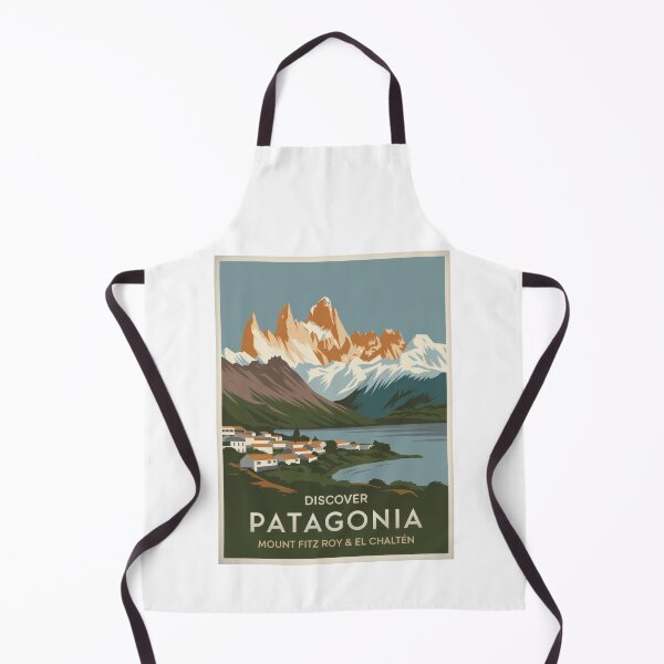Item preview, Vintage travel poster Patagonia Argentina - Retro Minimal Design with Mount Fitz Roy & El Chaltén designed and sold by pod24.