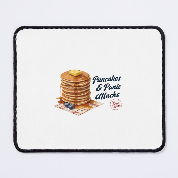 Item preview, Funny "Pancakes & Panic Attacks" Comfort Colors® Shirt – Quirky Breakfast & Food Lover Tee designed and sold by Colorful-Garden.