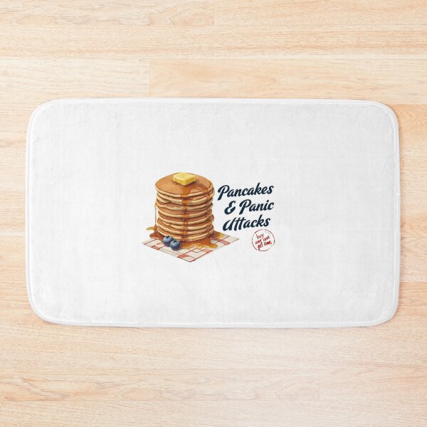 Item preview, Funny "Pancakes & Panic Attacks" Comfort Colors® Shirt – Quirky Breakfast & Food Lover Tee designed and sold by Colorful-Garden.