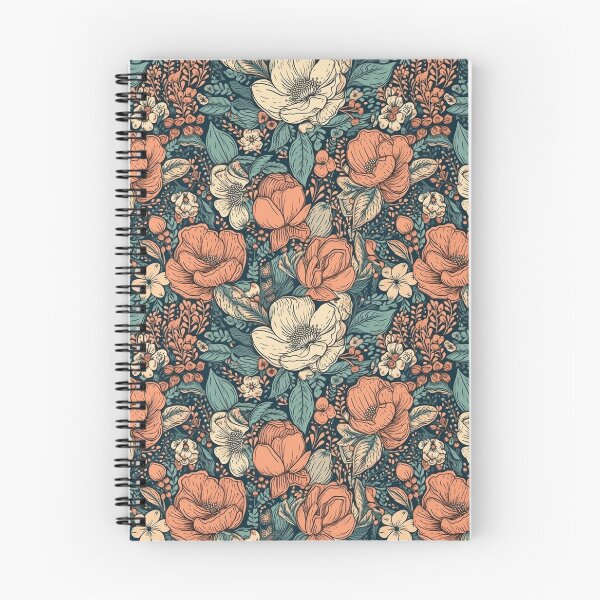 Artikelvorschau, „Elegantes nahtloses Vintage-Blumenmuster – handgezeichnete botanische Illustration“ entworfen und verkauft von Building60media.