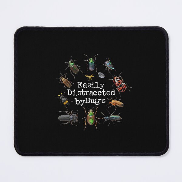 Item preview, "Easily Distracted by Bugs" – Fun Entomology Shirt for Bug Lovers & Insect Enthusiasts designed and sold by Colorful-Garden.