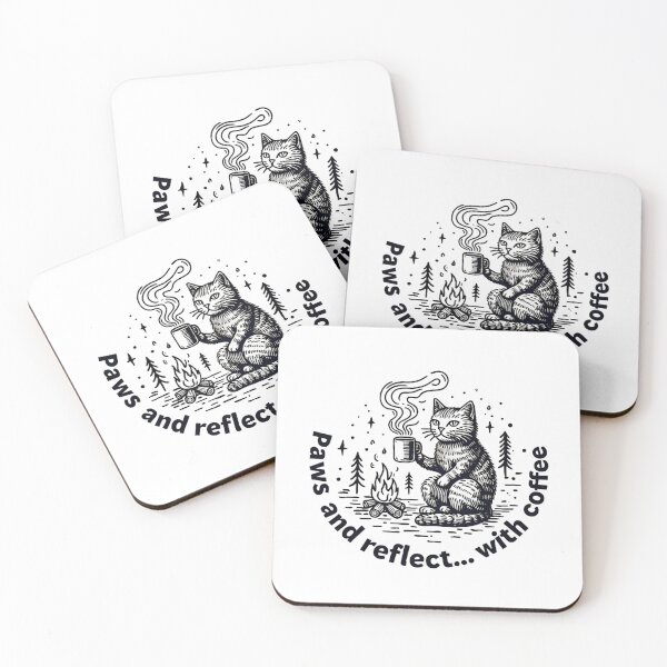 Item preview, Paws and reflect... with coffee designed and sold by Tees16.