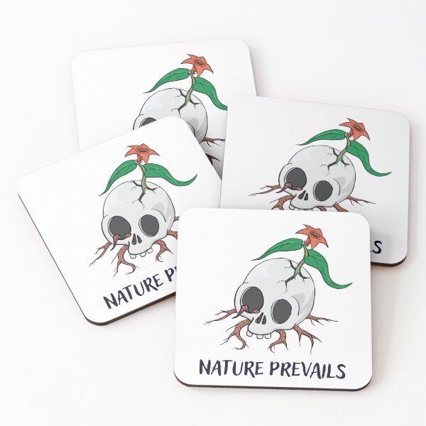 Item preview, Nature Prevails Eco Warrior Skull designed and sold by DesignEvolved.