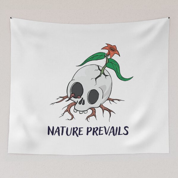 Item preview, Nature Prevails Eco Warrior Skull designed and sold by DesignEvolved.