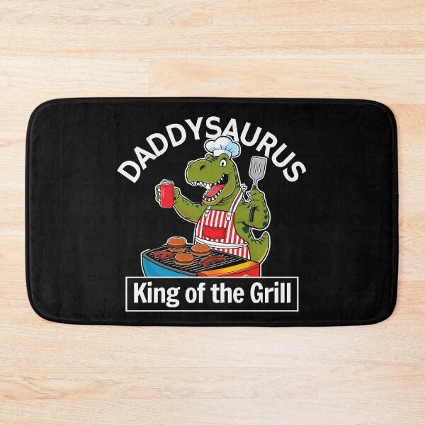 Item preview, Daddysaurus Rex Funny Apron Smoke Daddy King of the Grill  designed and sold by SaavedraDesign.