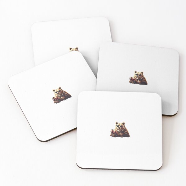 Item preview, Cool bear drinking wine designed and sold by Kenji11.