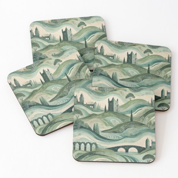 Item preview, Mystical Irish Landscape St. Patrick’s Day Pattern designed and sold by Baharaby.