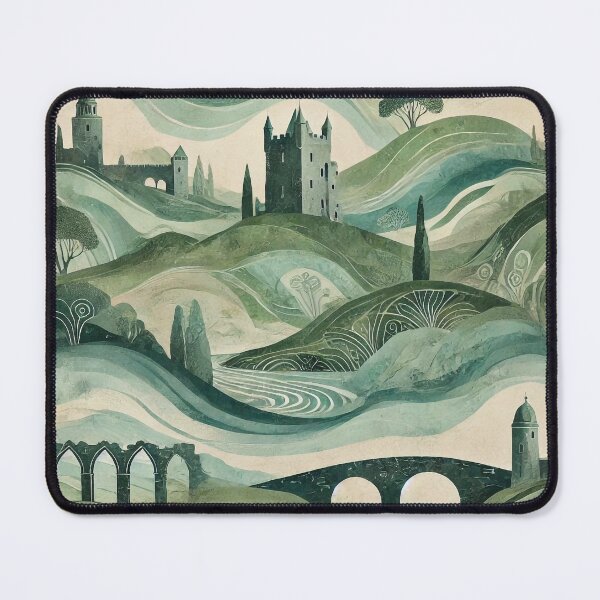 Item preview, Mystical Irish Landscape St. Patrick’s Day Pattern designed and sold by Baharaby.
